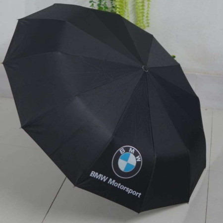 Umbrella Auto on-off 12 Ribs -Black