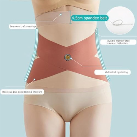 Seamless Tummy Control Belt,Tummy Control High Waist Trainer Body Shaper
