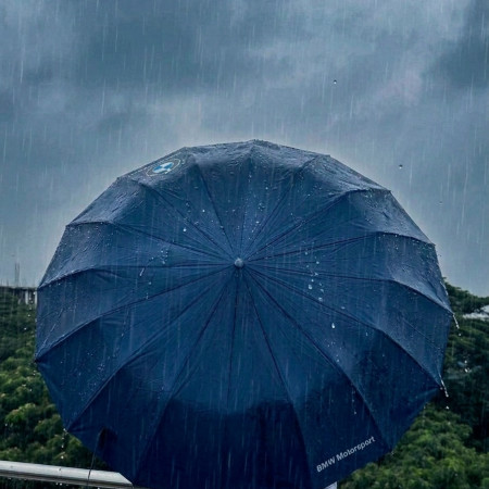 Umbrella Auto on-off 12 Ribs -Blue